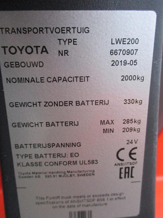 Refurbished 2019 TOYOTA LWE250 - 002