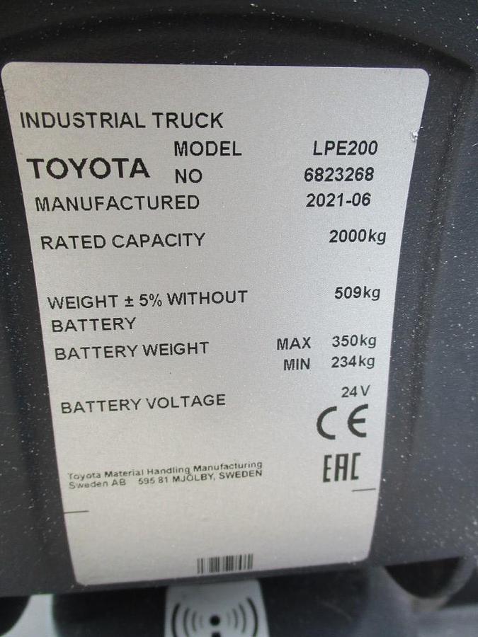 Refurbished 2021 TOYOTA LPE200 - 1952