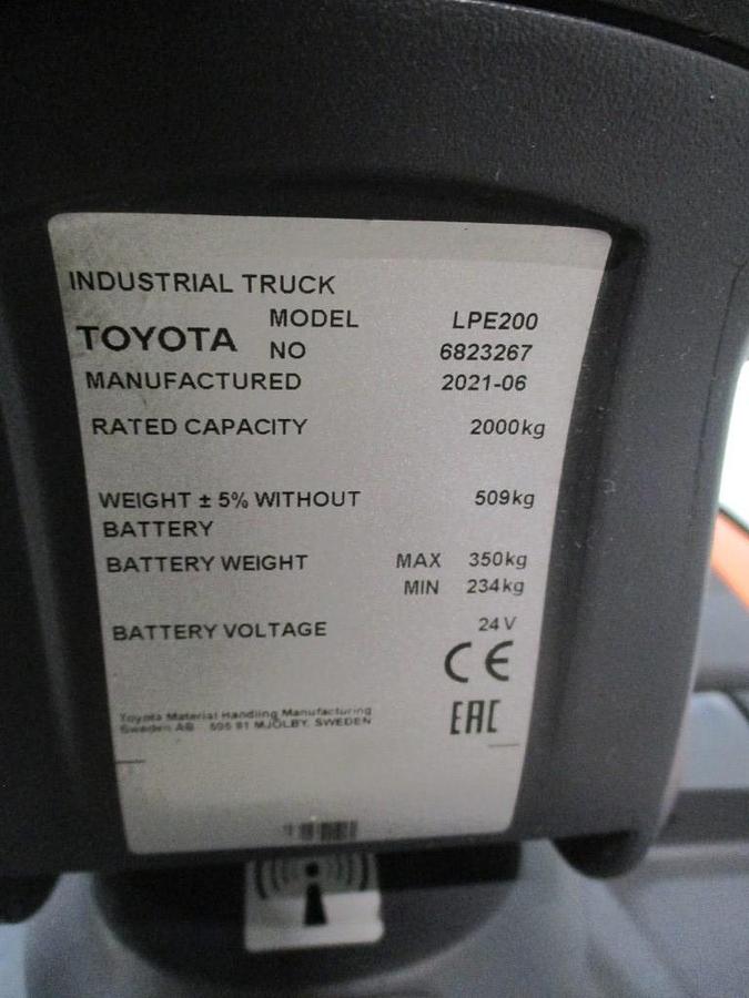 Refurbished 2021 TOYOTA LPE200 - 1991