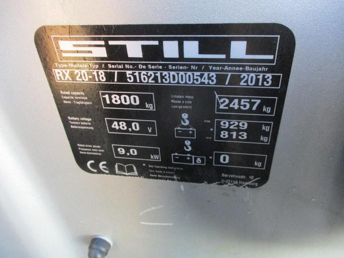 Refurbished 2013 STILL RX20-18 - 8160