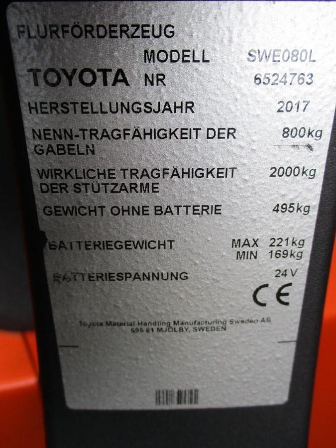 Refurbished 2017 TOYOTA SWE 080L - 1142