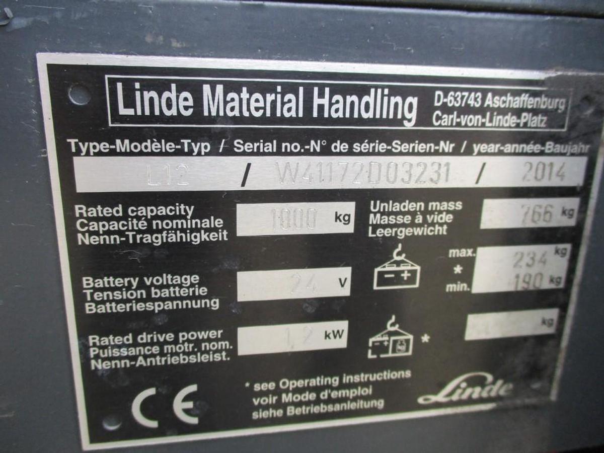 Refurbished 2014 Linde L12i - 3447