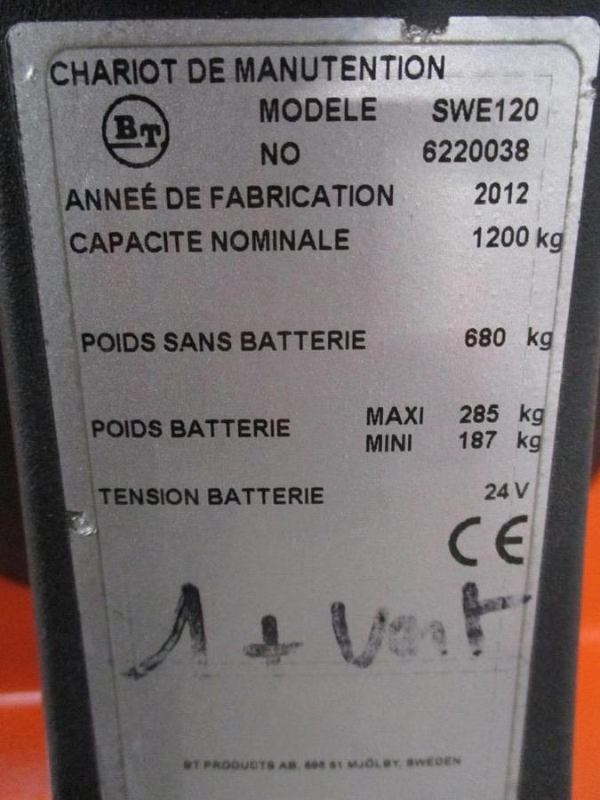 Refurbished 2012 BT SWE120 - 1625