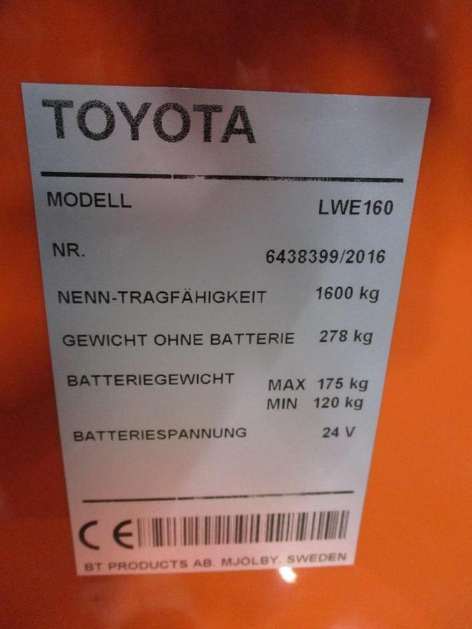 Refurbished 2016 TOYOTA LWE160 - 833