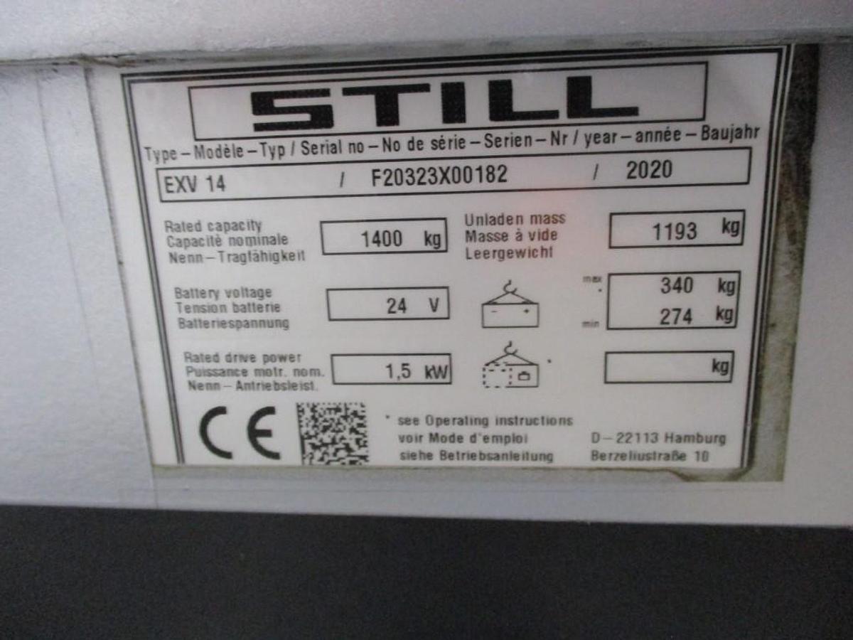 Refurbished 2020 STILL EXV14 triplex - 2438