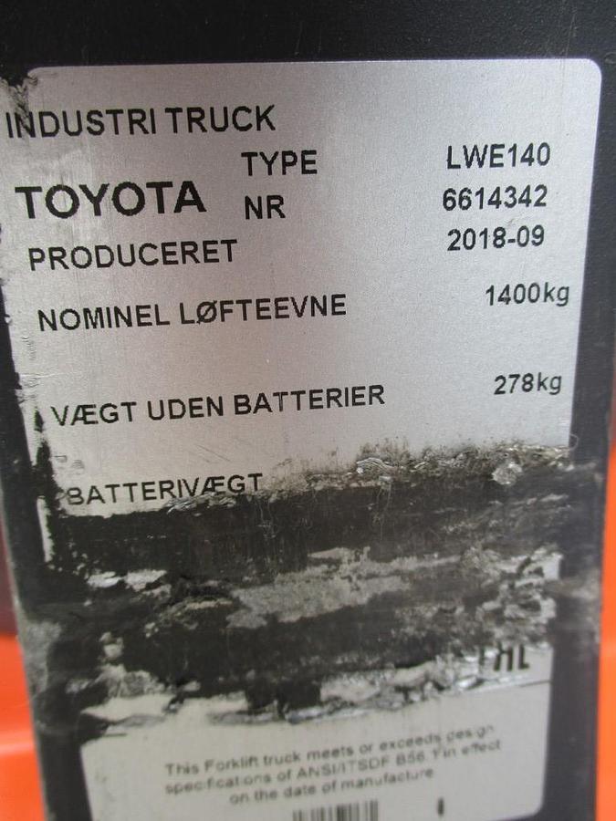 Refurbished 2018 TOYOTA LWE140 - 416