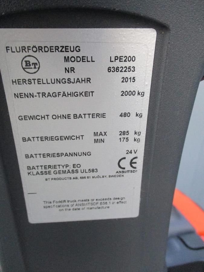Refurbished 2015 BT LPE200 - 1972