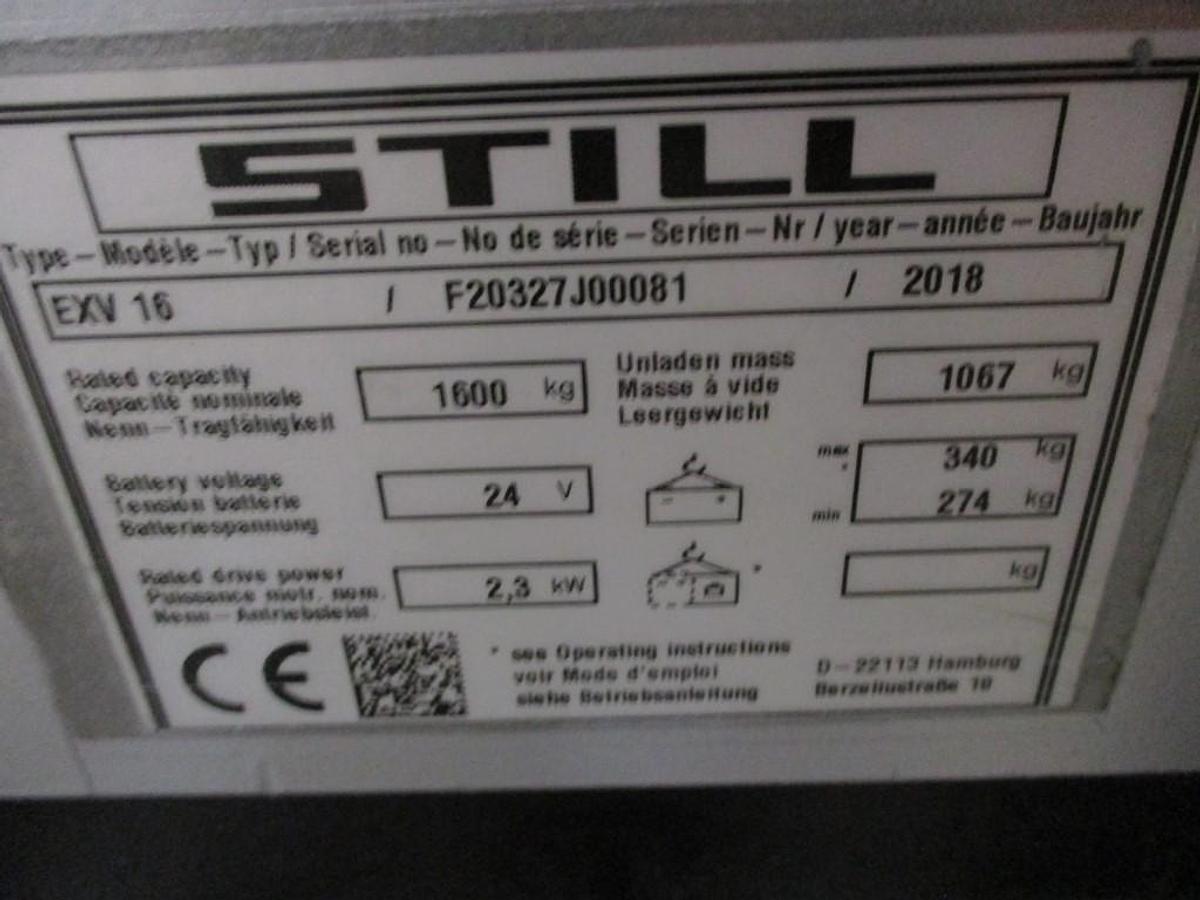 Refurbished 2018 STILL EXV16