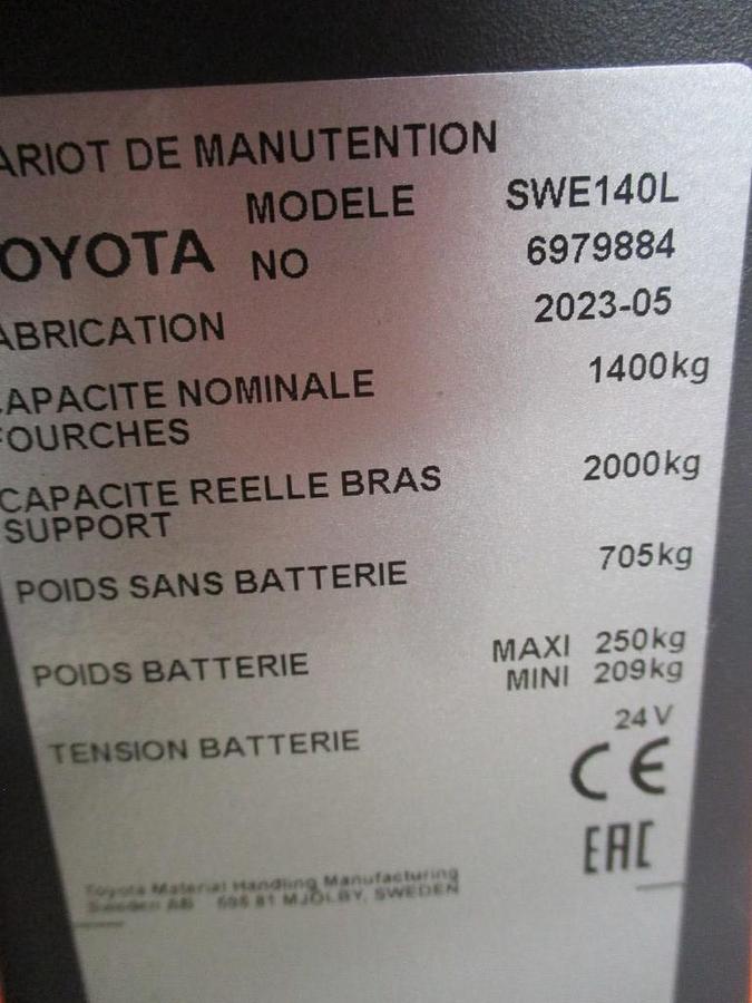 Refurbished 2023 TOYOTA SWE140L - 1509