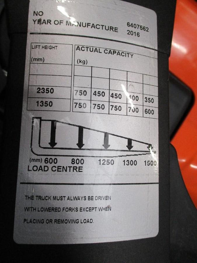 Refurbished 2016 BT SPE 120 XR