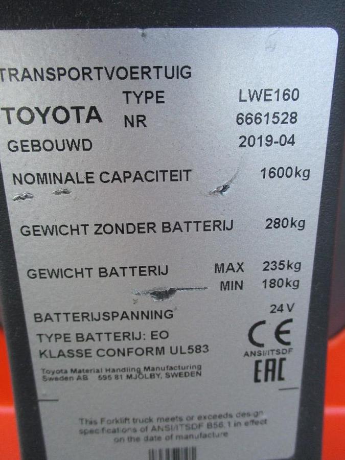 Refurbished 2019 TOYOTA LWE160 - 444