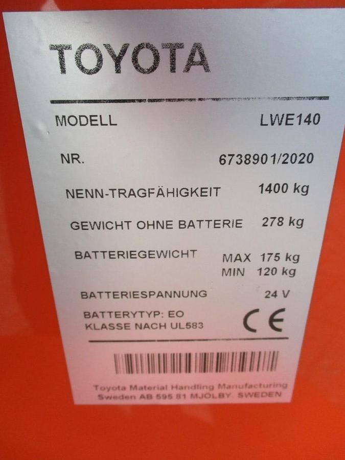Refurbished 2020 TOYOTA LWE140 - 352