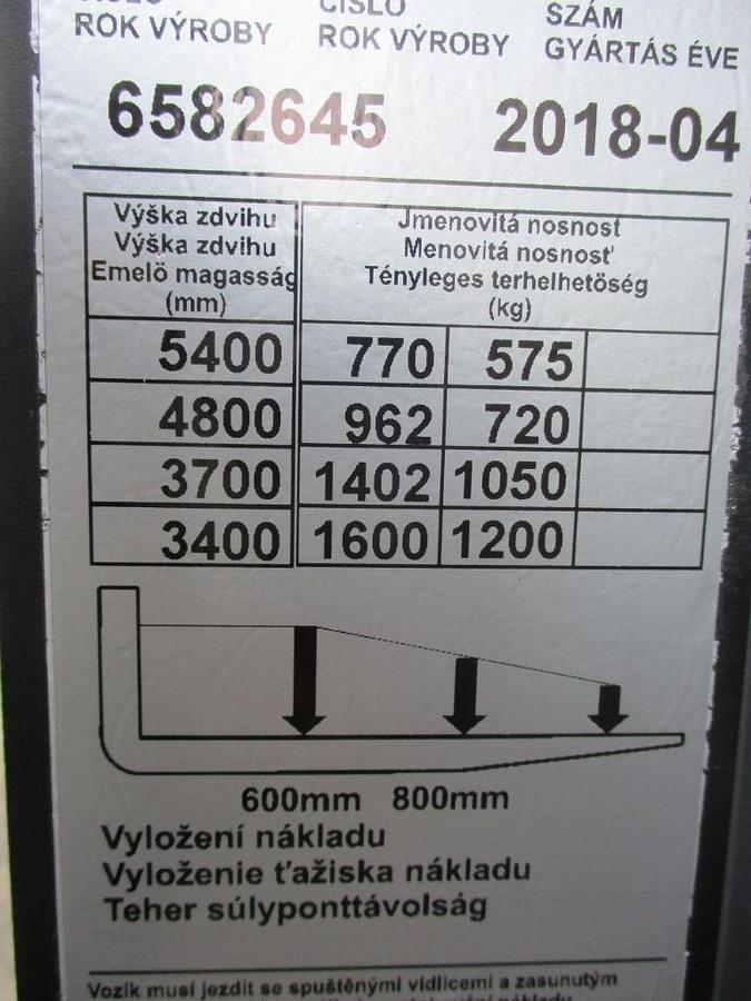 Refurbished 2018 TOYOTA SWE160 triplex - 2096