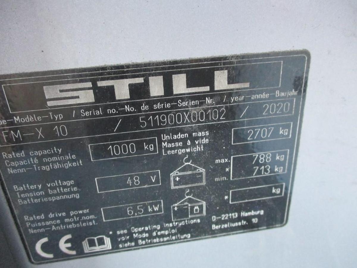 Refurbished 2020 STILL FM X10 - 3897