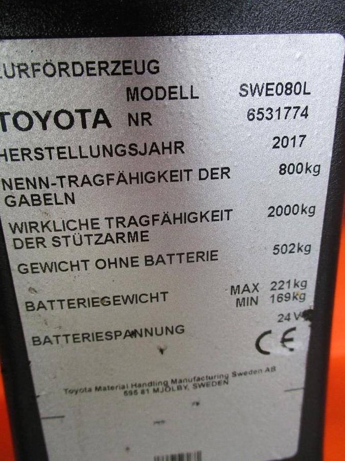 Refurbished 2017 TOYOTA SWE 080L - 1332