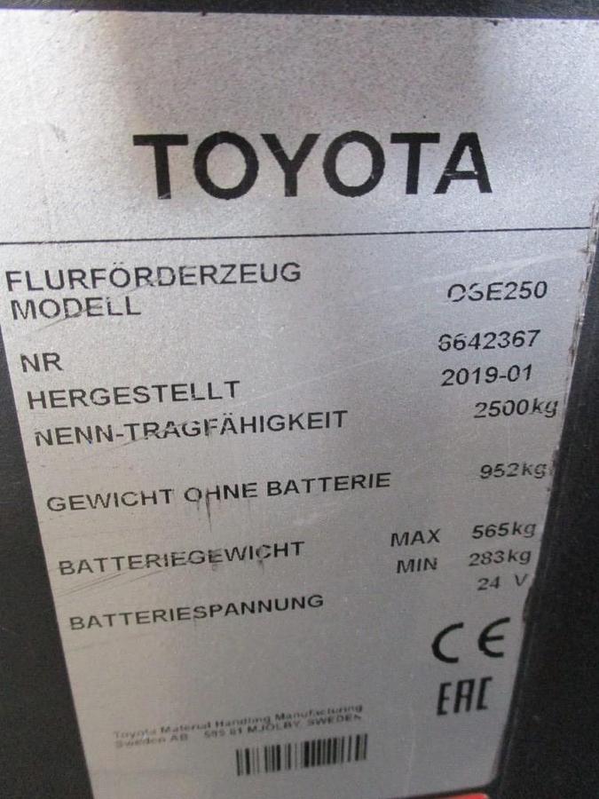 Refurbished 2019 TOYOTA OSE 250 - 2304