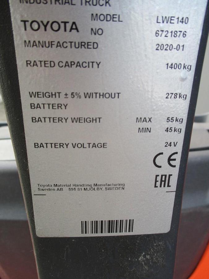 Refurbished 2020 TOYOTA LWE140 - 845