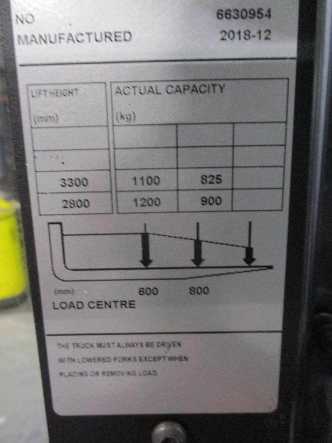 Refurbished 2018 TOYOTA SWE120XR triplex - 1410