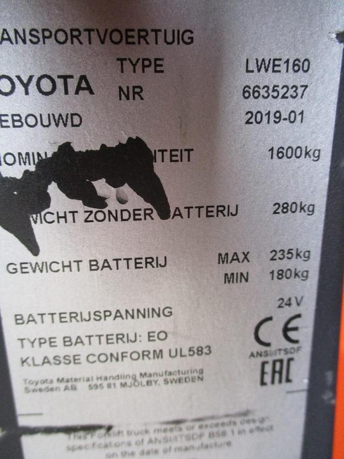 Refurbished 2019 TOYOTA LWE160 - 936