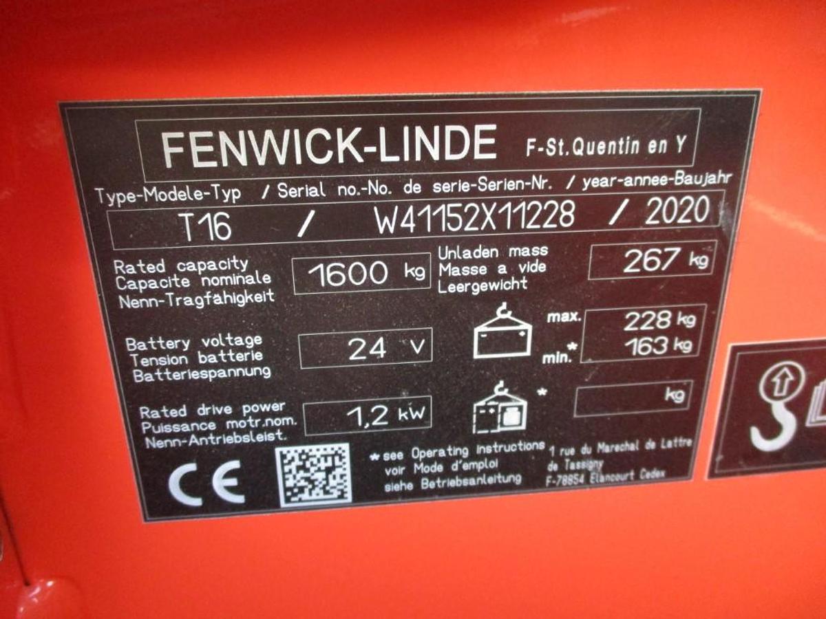 Refurbished 2020 Linde T16 1479