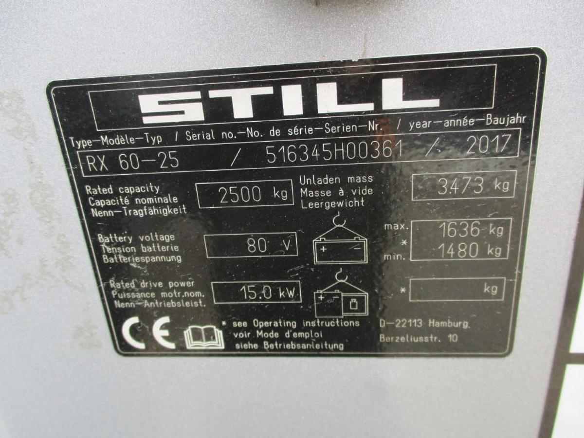 Refurbished 2017 STILL RX60-25 - 13434
