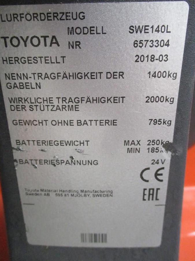 Refurbished 2018 TOYOTA SWE140L - 678