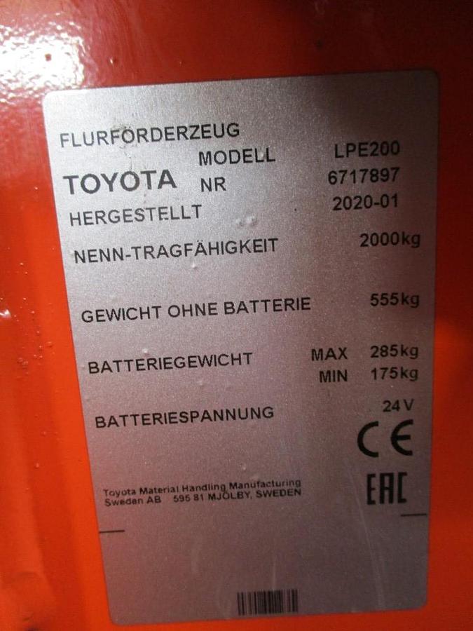 Refurbished 2020 TOYOTA LPE200 - 2447