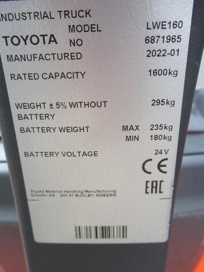 Refurbished 2022 TOYOTA LWE160 - 918