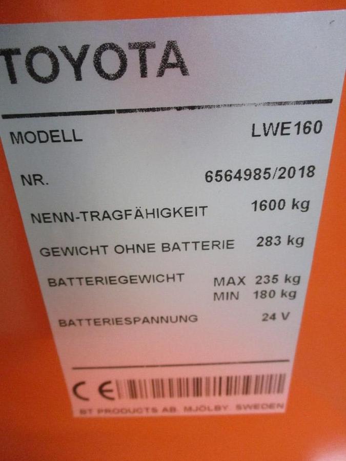 Refurbished 2018 TOYOTA LWE160 - 554