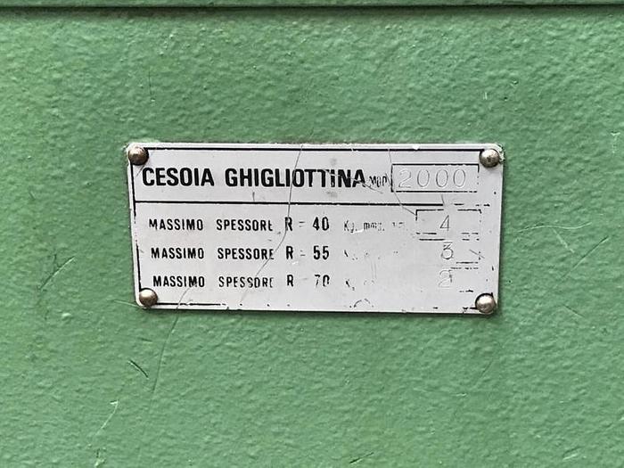 Usato CESOIA BL MECCANICA 2000X4