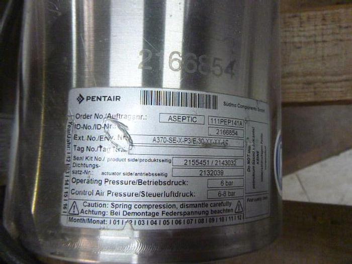 Used Pentair ASEPTIC VALVE; 4"/2 WAY