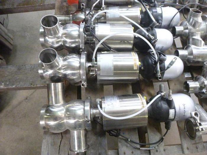 Used Pentair Aseptic Double Seat Valve; 2.5"/2 Way