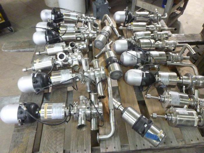Used Burkert 1" Angle Stop Valves