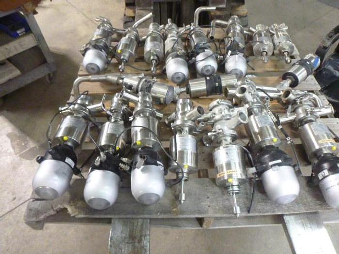 Used Pentair LE, VM, & Aseptic 1"/3 Way Dual Body Valves