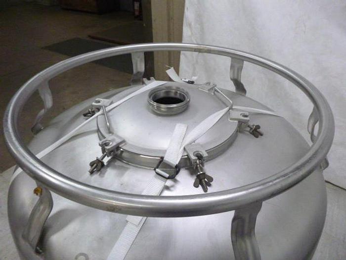 Used STOCKLIN STAINLESS STEEL STORAGE IBC TANK; Md#3070, 900L