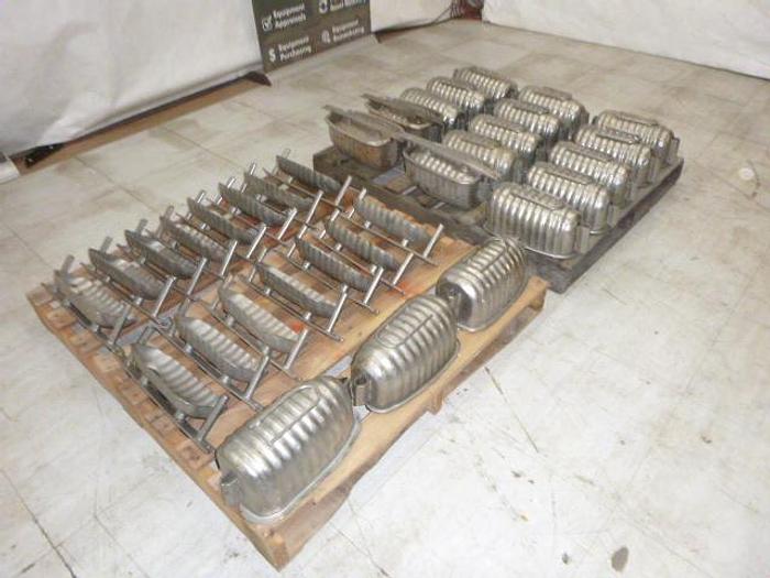 Used Ham Boiler Company Ribbed Oval Meat Molds-10-12# capacity: 18 units available