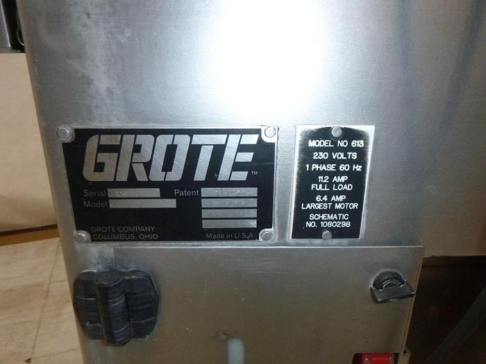 Used Grote Pendulum Style Slicer; Md#613