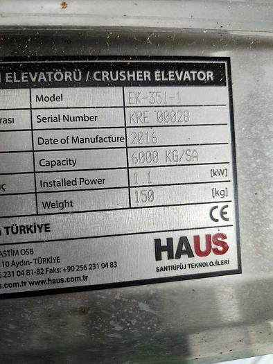 Used Haus Olive Extraction & Processing Line; Complete