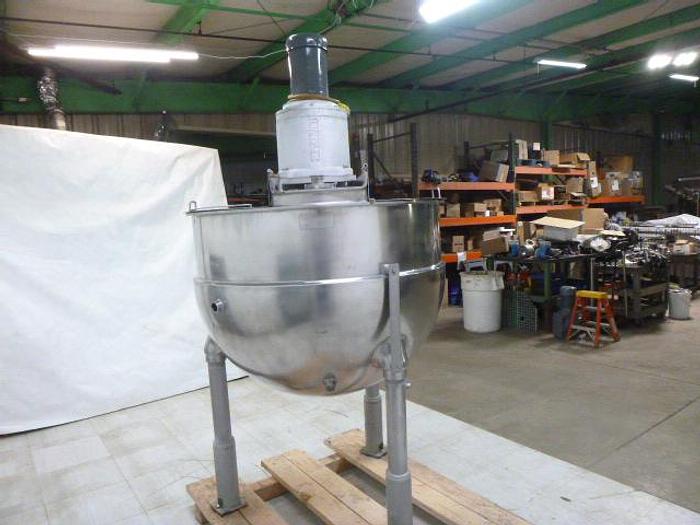 Used Groen Jacketed Steam Kettle with Single and Scrape Surface Agitation; Md#TA-200, 200G