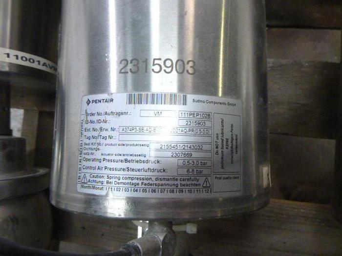 Used Pentair VM DUAL CAVITY VALVE; 3"/2 WAY