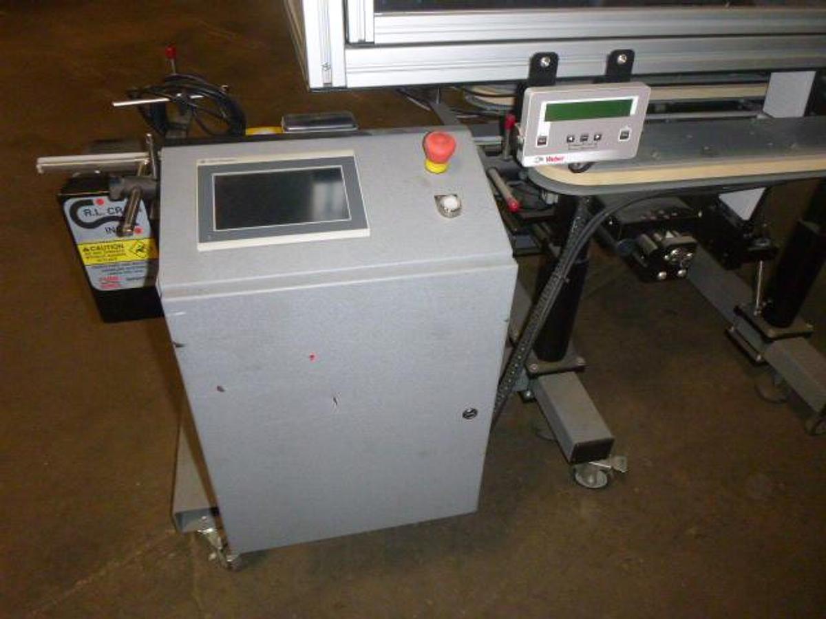 Used Weber Label Applicator, Md# Alpha Compact CC120LH