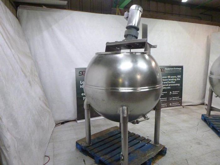 Used Groen 200 Gallon Stainless Steel Spherical Jacketed Scraper Agitated Kettle; Md#INA-200-SP
