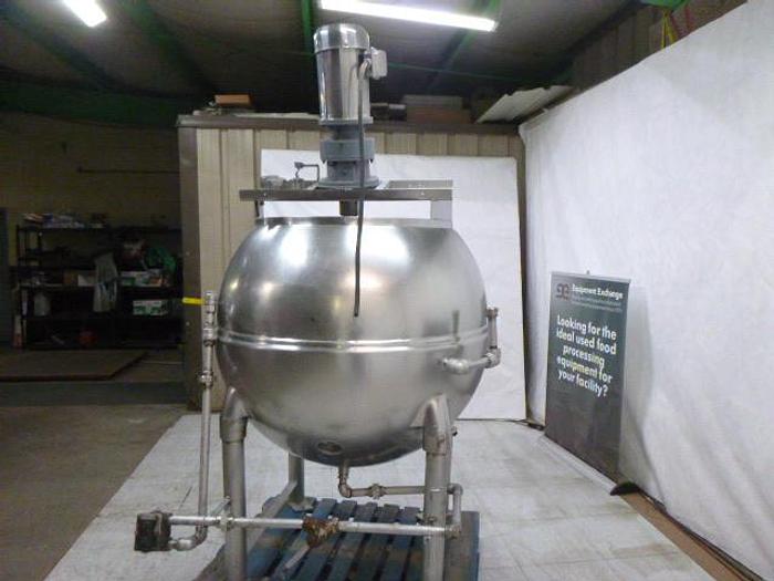Used Groen 200 Gallon Stainless Steel Spherical Jacketed Scraper Agitated Kettle; Md#INA-200-SP