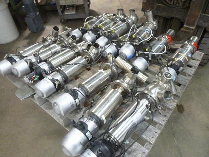 Used Pentair Aseptic Double Seat Valve; 2.5"/2 Way