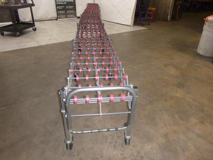 Used Nesta Flex 226 Skate Wheel Conveyor, Flexible, Steel