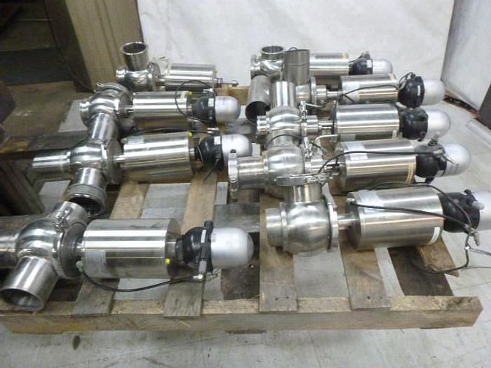 Used Pentair LE Double Seat Valves; 4"/ 3 Way