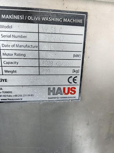 Used Haus Olive Extraction & Processing Line; Complete