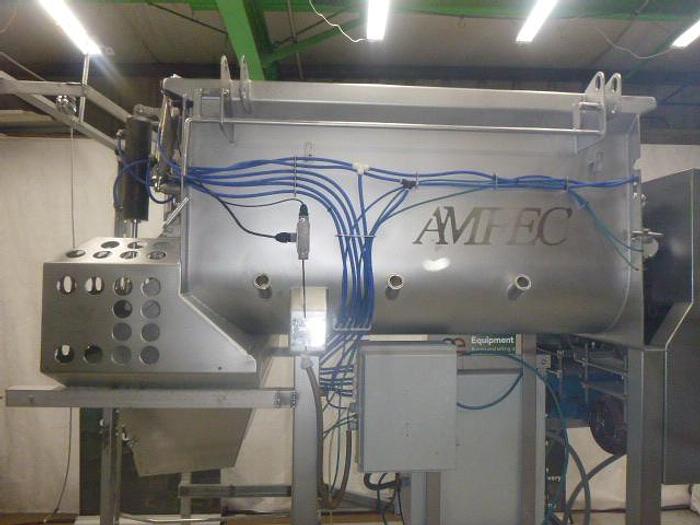 Used AMFEC Dual Paddle Blender W/CO2 Side Injection; Md#510, 1000 Lbs Capacity