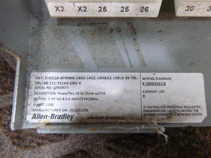Used ALLEN BRADLEY Powerflex VFD; 5HP