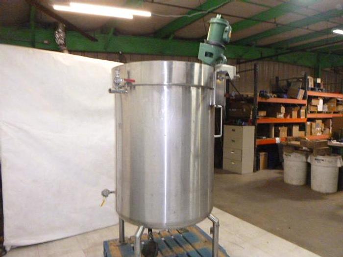 Used Precision Stainless Jacketed Mixing Tank; 200G